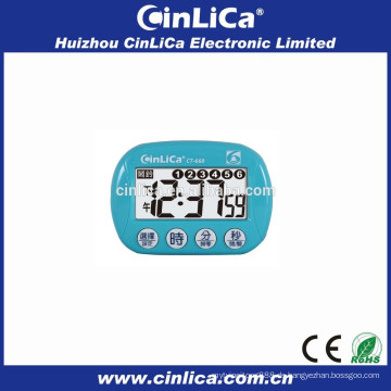 Blau 20 Rundenzeituhr Digitaluhr elektronischer Duschzeitgeber CT-660